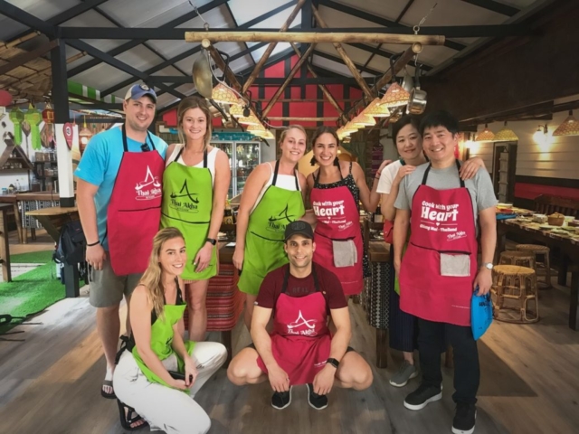 Il mio primo corso di cucina in assoluto, fatto a Chang Mai in Thailandia.