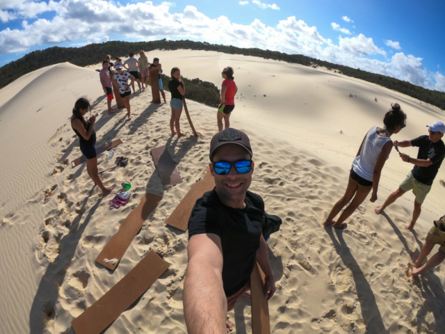 Sand boarding